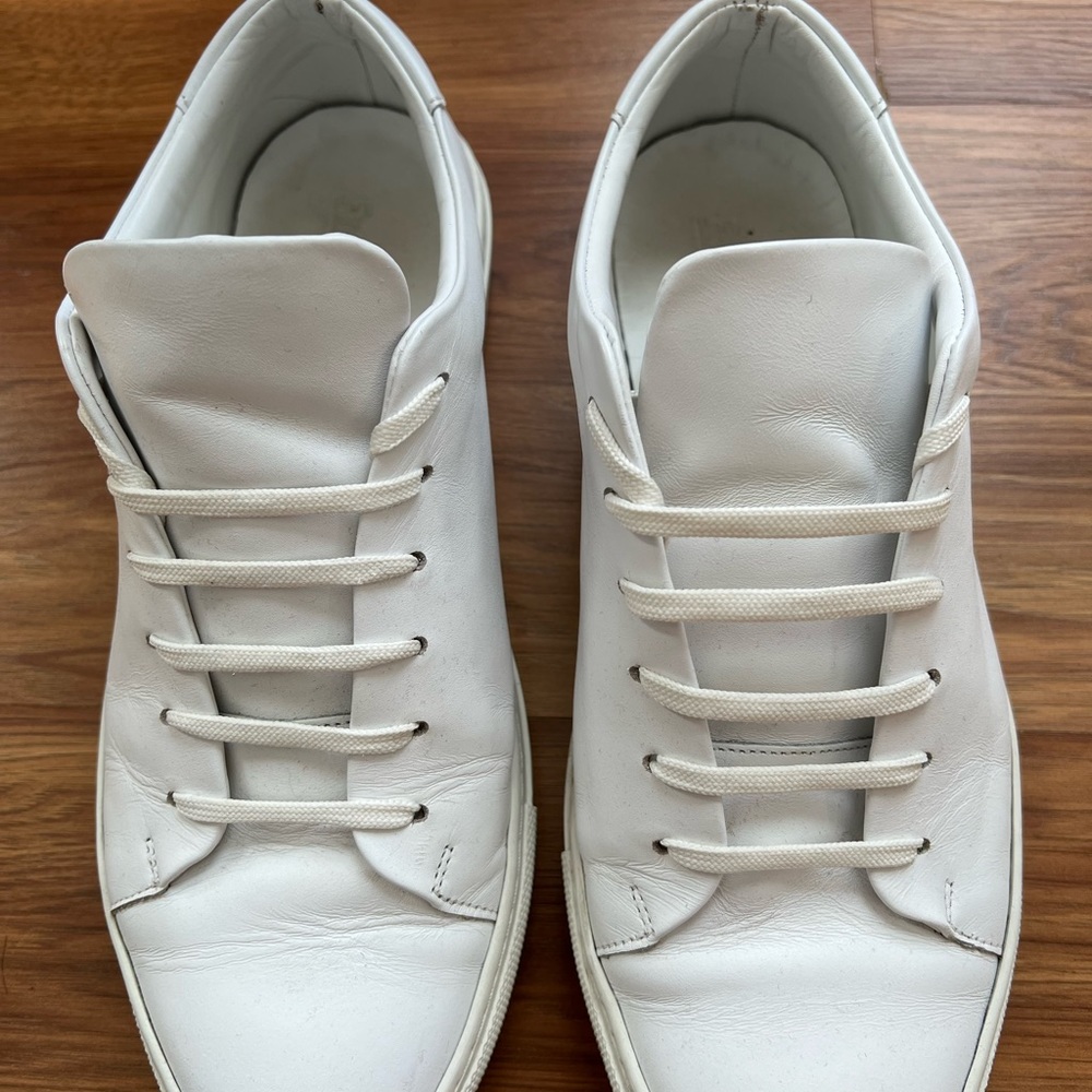 Frank&Oak White leather shoes size 9